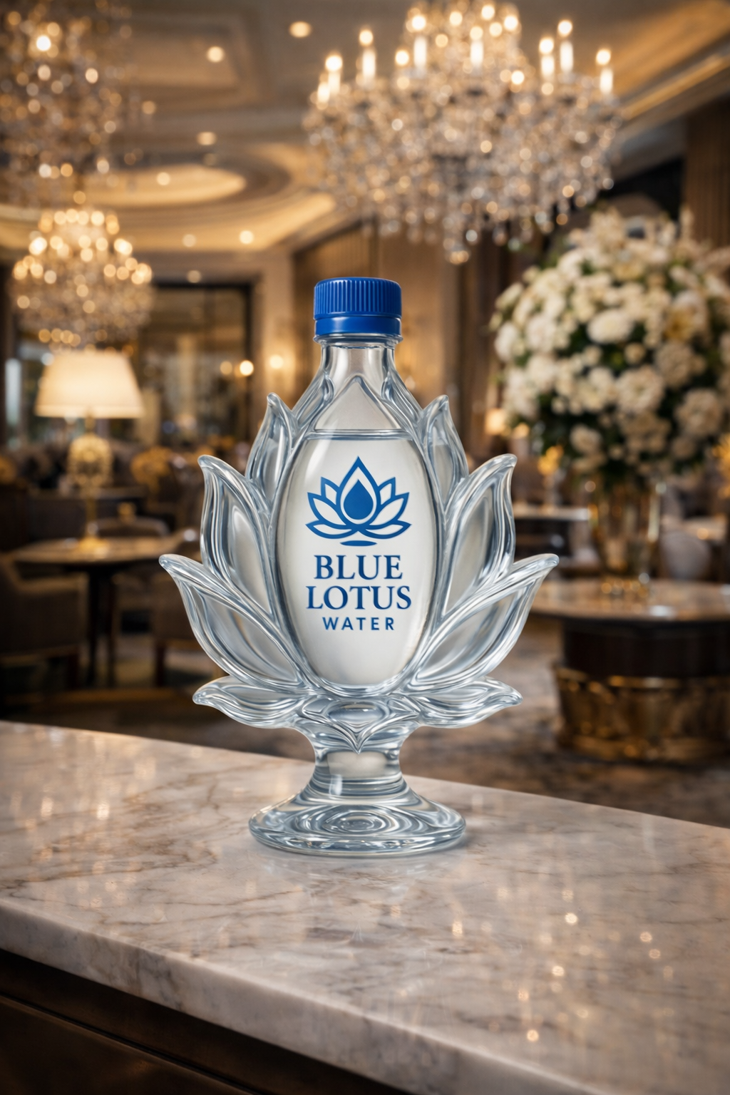 (Pre-Order 6 Weeks) Blue Lotus Premium Water w/ Crystal Case
