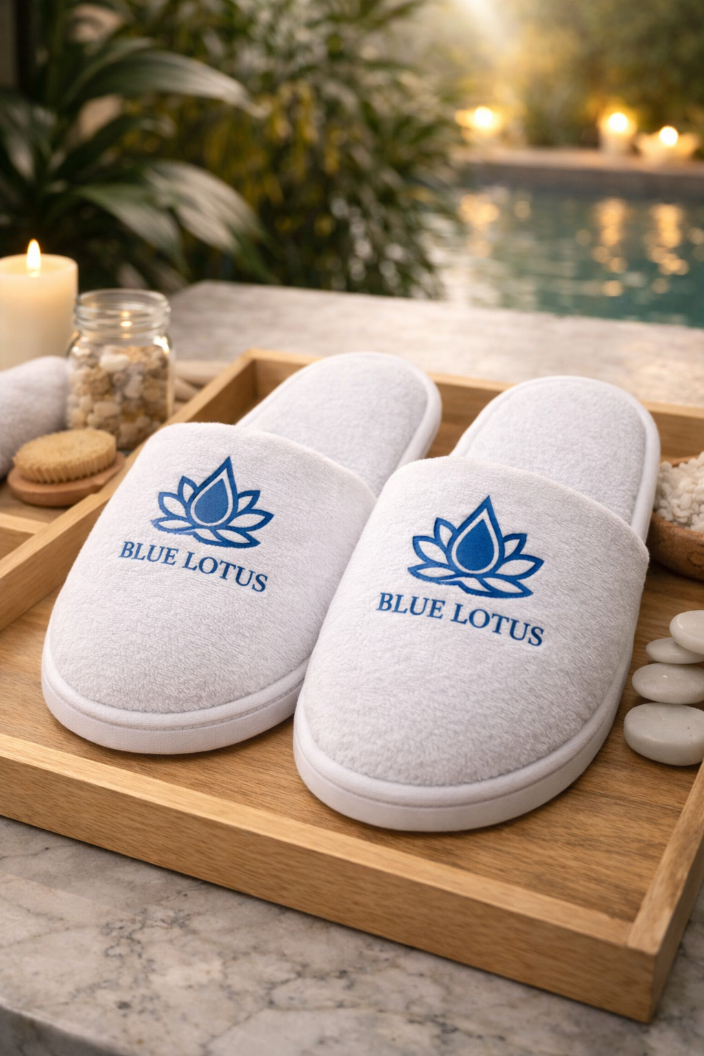 Pantuflas Blue Lotus Serenity