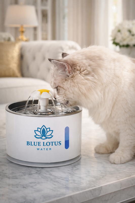 Fuente de agua para mascotas Blue Lotus Flow™
